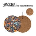 thumbnail image 4 of Multi-Shape Mdf Cork Coaster 4 Pieces Of Anti-Slip, Anti-Wear And Anti-Fouling 3.9in Easy To Clean And Stable Structure Engineering Vehicle (2) Round Shape, 4 of 7