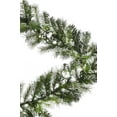 thumbnail image 3 of 6' Snow Dusted Nulato Pine Garland with Silver Ornaments  Glitter Berry Clusters, 3 of 4