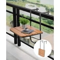 thumbnail image 1 of VEVOR Balcony Hanging Table 25 x 24 in Outdoor Patio Railing Bar Table Adjusable, 1 of 9