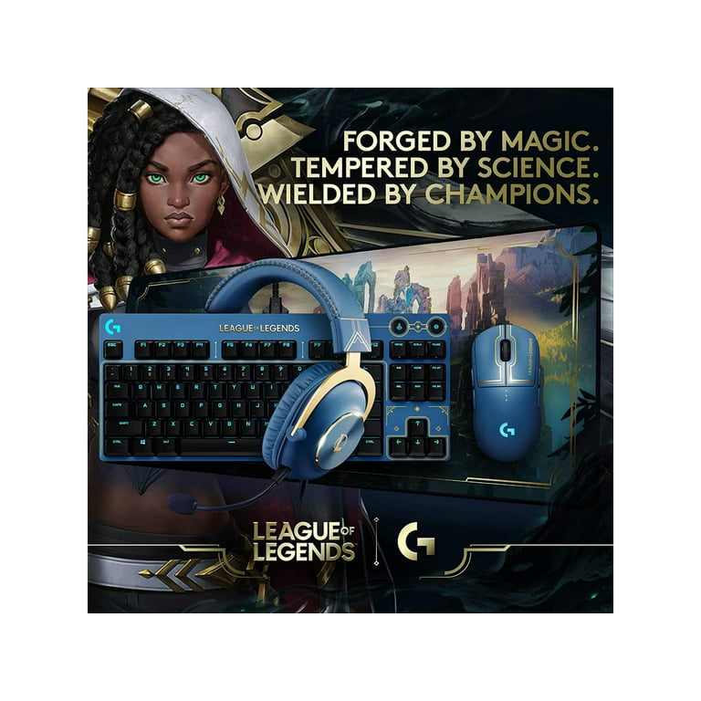Logitech G PRO Mechanical Gaming Keyboard - Ultra-Portable Tenkeyless  Design, Detachable USB Cable, LIGHTSYNC RGB Backlit Keys, Official League  of Legends Edition