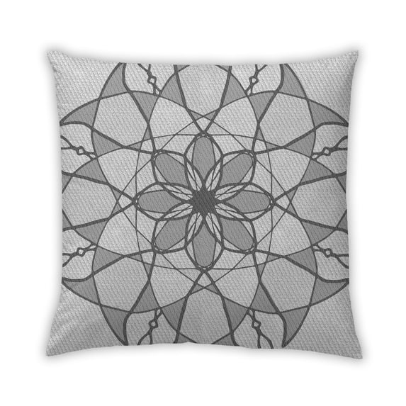 Ahgly Company Outdoor Square Contemporary Throw Pillow, 18 inch by 18 inch