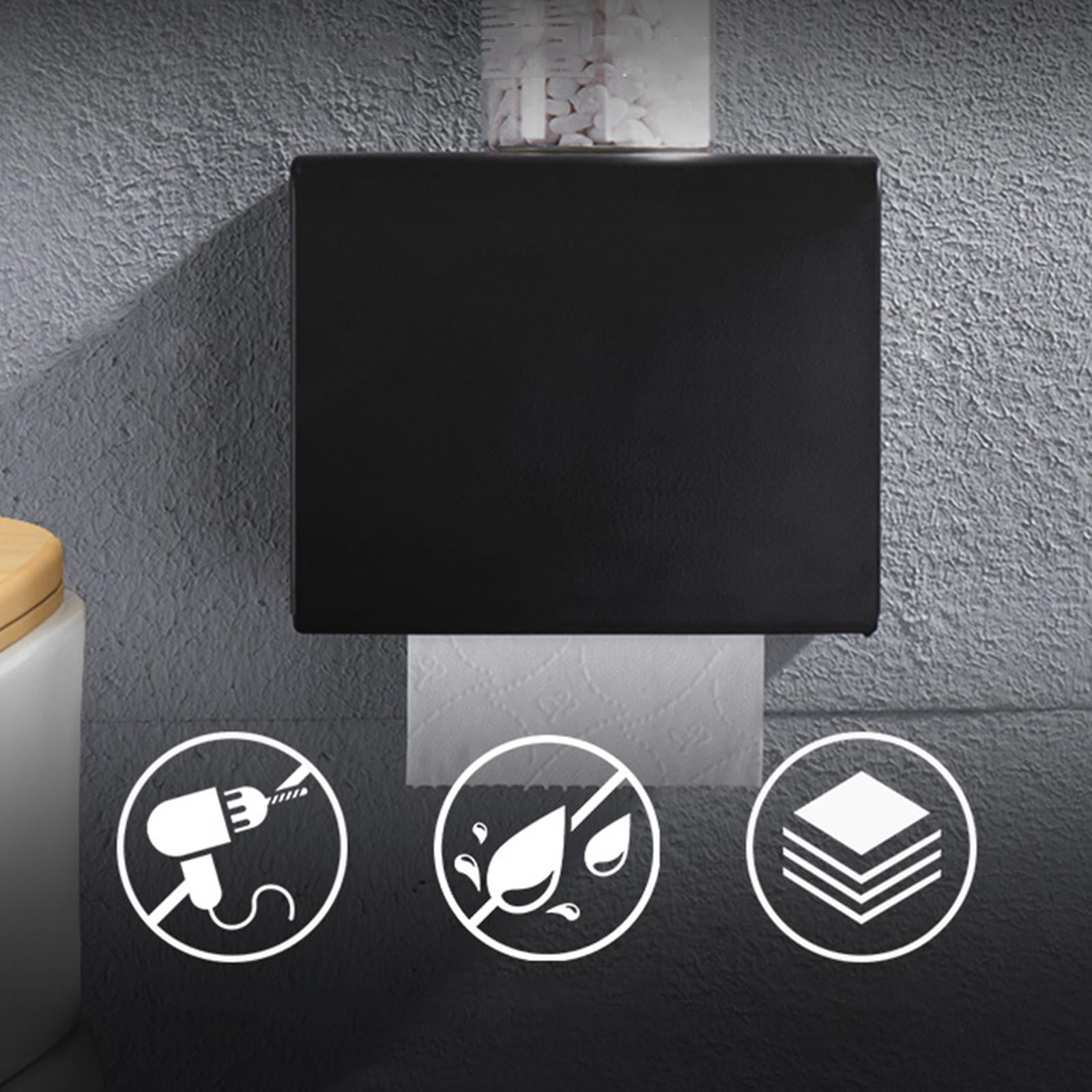 Fiocias Bathroom Tissue Box Toilet Roll Holder Wall Mount Toilet Paper Holder for Living