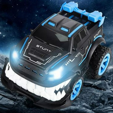 Kids Rc Cars Toys Cute Shark Stunt Remote Control Car 2.4g High Speed
