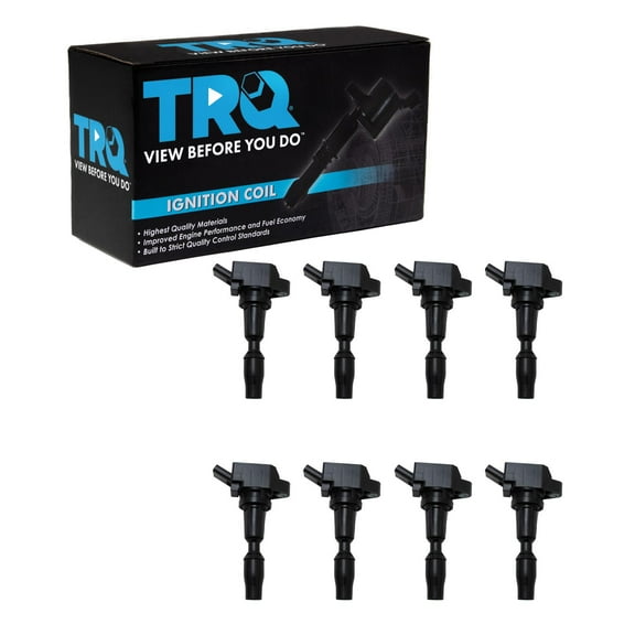 TRQ 8 Piece Engine Spark Ignition Coil Set Direct Fit for Genesis G80 G90 ICA65473