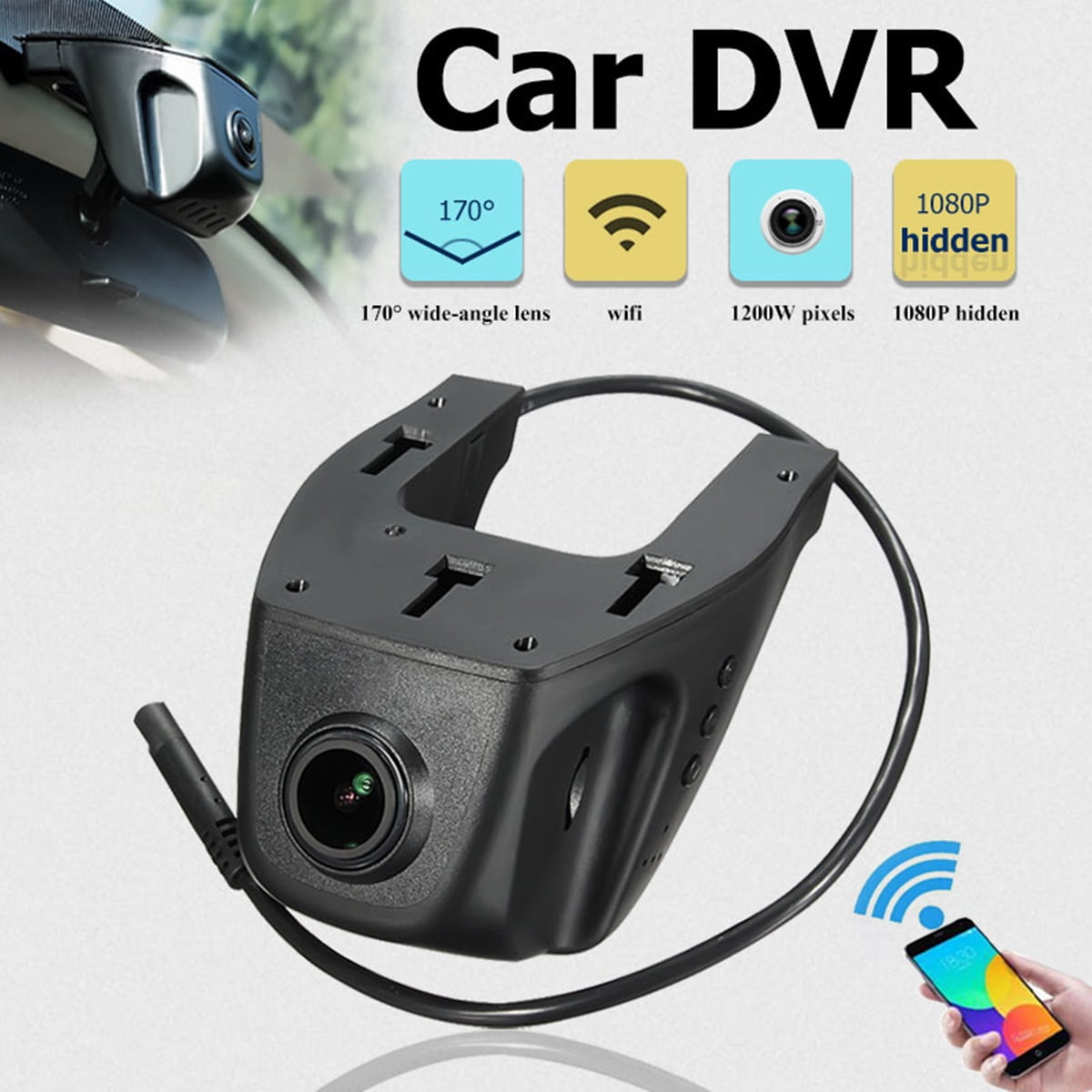 Hidden Car HD 1080P WIFI DVR Vehicle Camera Video Recorder Dash Cam Night Vision