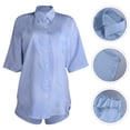 thumbnail image 5 of 2pcs verano mujeres conjuntos casuales streetwear camisetas de manga corta mujer traje de pantalones cortos, 5 of 5