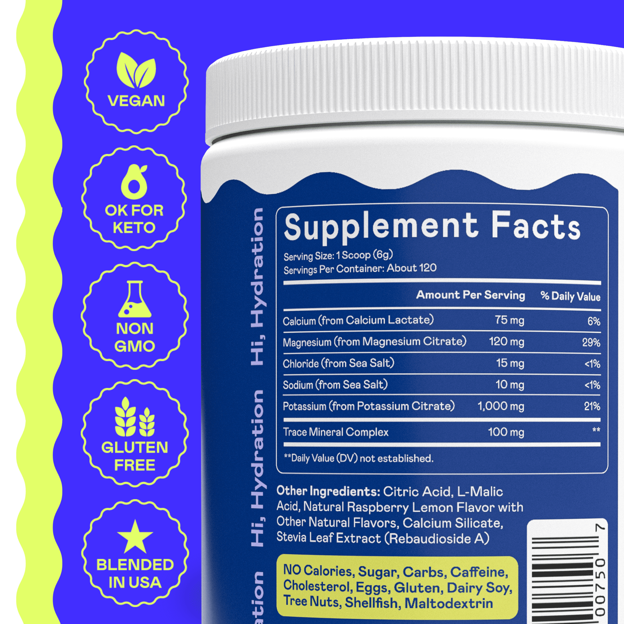 Hi-Lyte Keto & Performance K1000 Electrolytes Powder Mix | Raspberry Lemon | Hydration Supplement Drink Mix | Boost Energy & Beat Leg Cramps | No Maltodextrin or Sugar | 50 Servings