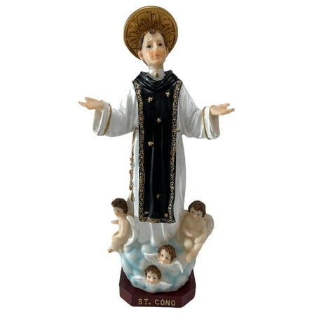12" Inch St Conus Statue Imagen Santo San Cono Religious Gift Art