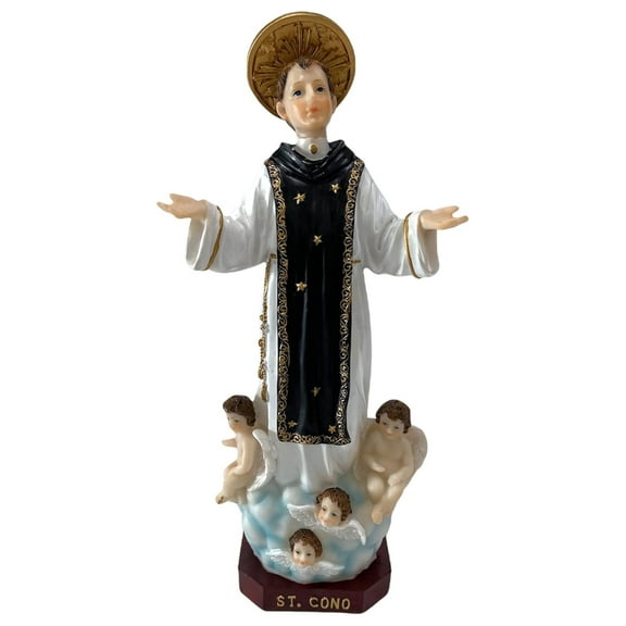 12" Inch St Conus Statue Imagen Santo San Cono Religious Gift Art