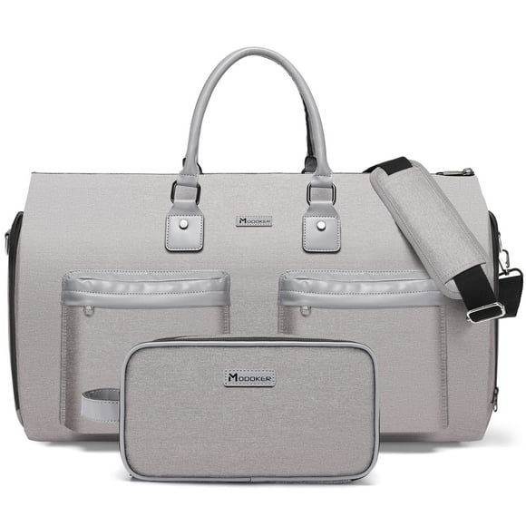 Perchero Modoker convertible con neceser gris claro