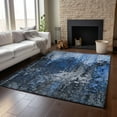 thumbnail image 6 of Addison Rugs Mayfield Washable Transitional Squares Blue Rectangle Rug, 10' x 14', 6 of 6