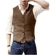 thumbnail image 2 of pstuiky Camisetas sin mangas para hombre, Blazer de moda para hombre, chaleco ajustado con cuello en V y botonadura lisa Camisas para hombres s, 2 of 6