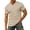 Khaki #48, variant on Mens V Neck T Shirts Solid Loose Basic Tees Soft Short Sleeve Casual T-Shirts with Pocket for Summer Beach and Daily Wear, 2XL