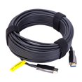 thumbnail image 2 of Cable de fibra óptica de alta velocidad compatible con HDMI 2.0 4k 60hz cable para computadora TV, 5m Feliz Sencillez, 2 of 5