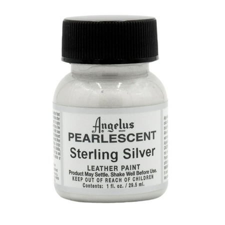 UPC: 0086366714546 | Angelus® Pearlescent Leather Paint  1 oz.  Sterling Silver