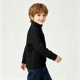 thumbnail image 5 of Lmnyox Sweaters for Kids Plain Long Sleeve Turtleneck Cable Knit Pullover Winter Casual Warm Sweaters, 5 of 8