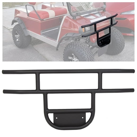 ECOTRIC Front Brush Guard Tubular Bumper Compatible with 1981-Up Club Car DS Models, Gas & Electric Club Car Precedent Front Brush
