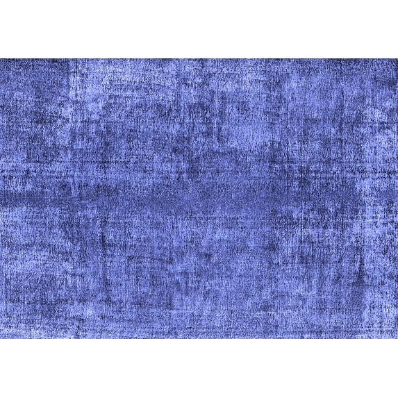 Ahgly Company Indoor Rectangle Oriental Blue Industrial Area Rugs, 2' x 5'