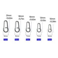 thumbnail image 3 of 100Pcs Fishing Split Rings Fishing Lures Connectors High Strength Lures Rings Saltwater Terminals Tackle Connector, 3 of 8