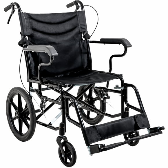 Silla Ruedas Plegable Traslado Adulto C/freno En Agarradera