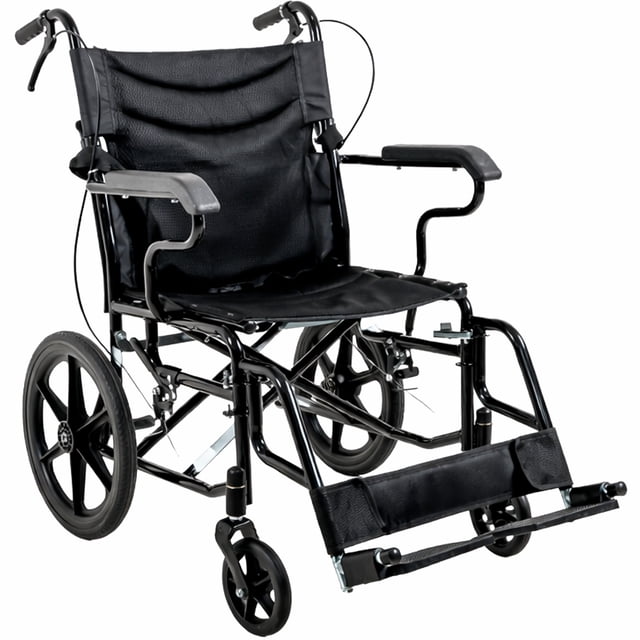Silla Ruedas Plegable Traslado Adulto C/freno En Agarradera