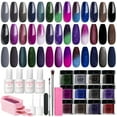 thumbnail image 1 of Kit de uñas en polvo AZUREBEAUTY con purpurina que cambia de color, 20 colores, 1 of 9