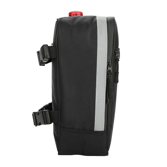 Bolsa de Luz Trasera de Bicicleta, Bolsa de Asiento Trasero de Bicícleta, Diseño de Cremallera Resistente a la Lágrima Duradera para los Dueños de Bicletes asiento Trasero de
