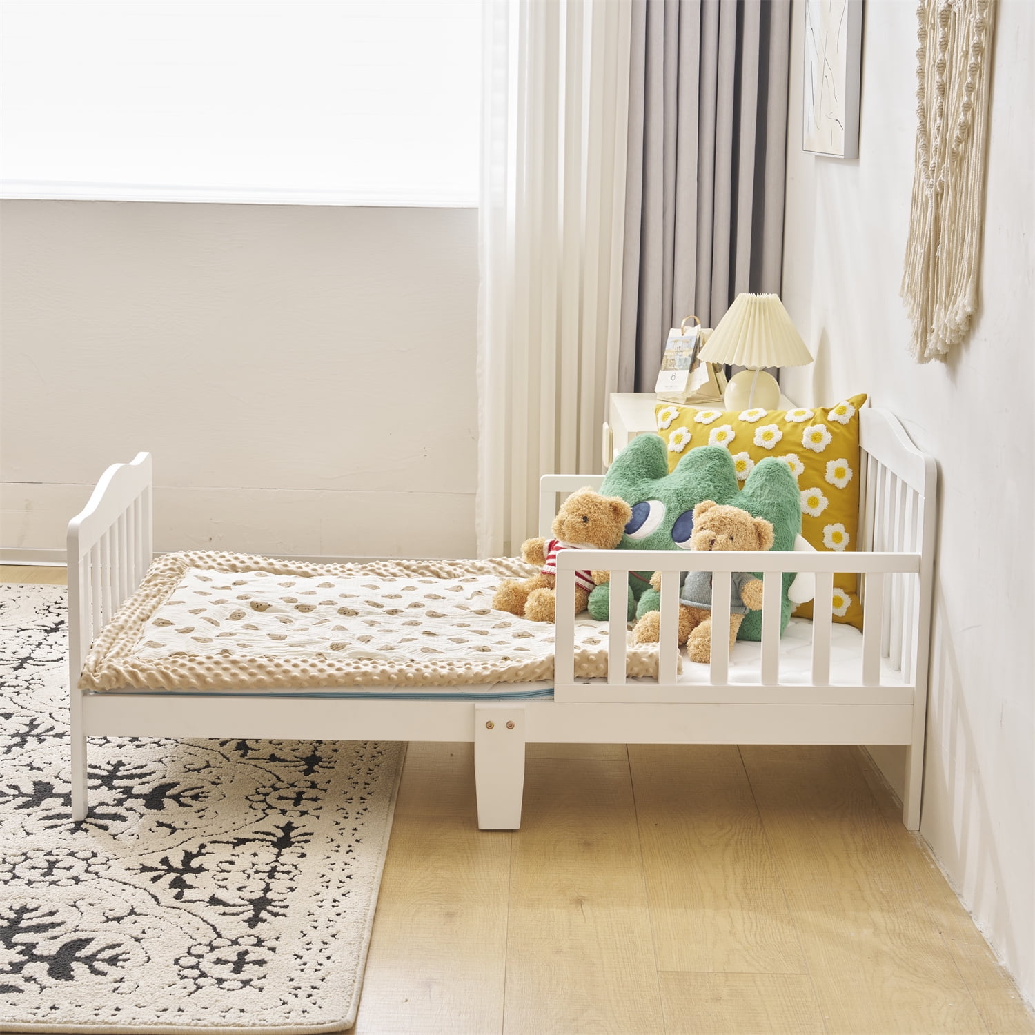 Ktaxon Baby Toddler Bed Kids Children Wood Bedroom Furniture Baby Relax Boys Girls