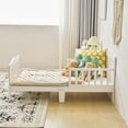 thumbnail image 5 of Ktaxon Baby Toddler Bed Kids Children Wood Bedroom Furniture Baby Relax Boys Girls, 5 of 13
