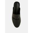 thumbnail image 6 of KRISTY Horsebit Embellished Mules in Black, 6 of 8