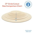 thumbnail image 5 of Wood Circles 17 inch, 1/8 Inch Thick, Birch Plywood Discs, Pack of 1 Unfinished Wood Circles for Crafts, Wood Rounds by Woodpeckers, 5 of 8