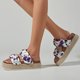 thumbnail image 1 of Zapatos de mujer, zapatillas informales de cuerda de cáñamo de suela gruesa, sandalias antideslizantes con estampado de uva de verano Wmkox8yii  hj789, 1 of 9
