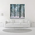 thumbnail image 2 of 14" x 14" Flakes by Lars Van de Goor - Wall Art Print on Canvas Fabric Gray, 2 of 3
