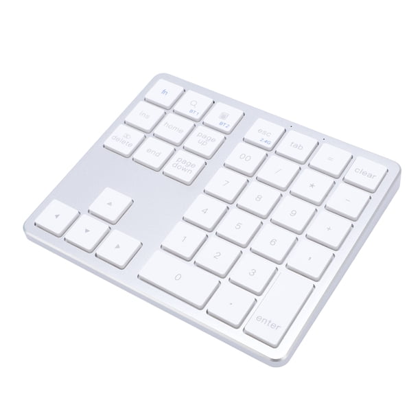 Teclado Numérico USB De 35 Teclas, Teclado Numérico Para Computadora Portátil Teclado Numérico BT Modo Dual Recargable Externo Mini Teclado Delgado Teclado Numérico Universal