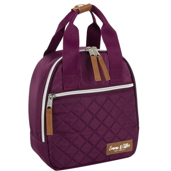 Sac Isotherme Matelassé pour Déjeuner pour Femmes 6 Canettes Sacs Isothermes pour Plage et Voiture pour Travail Voyage