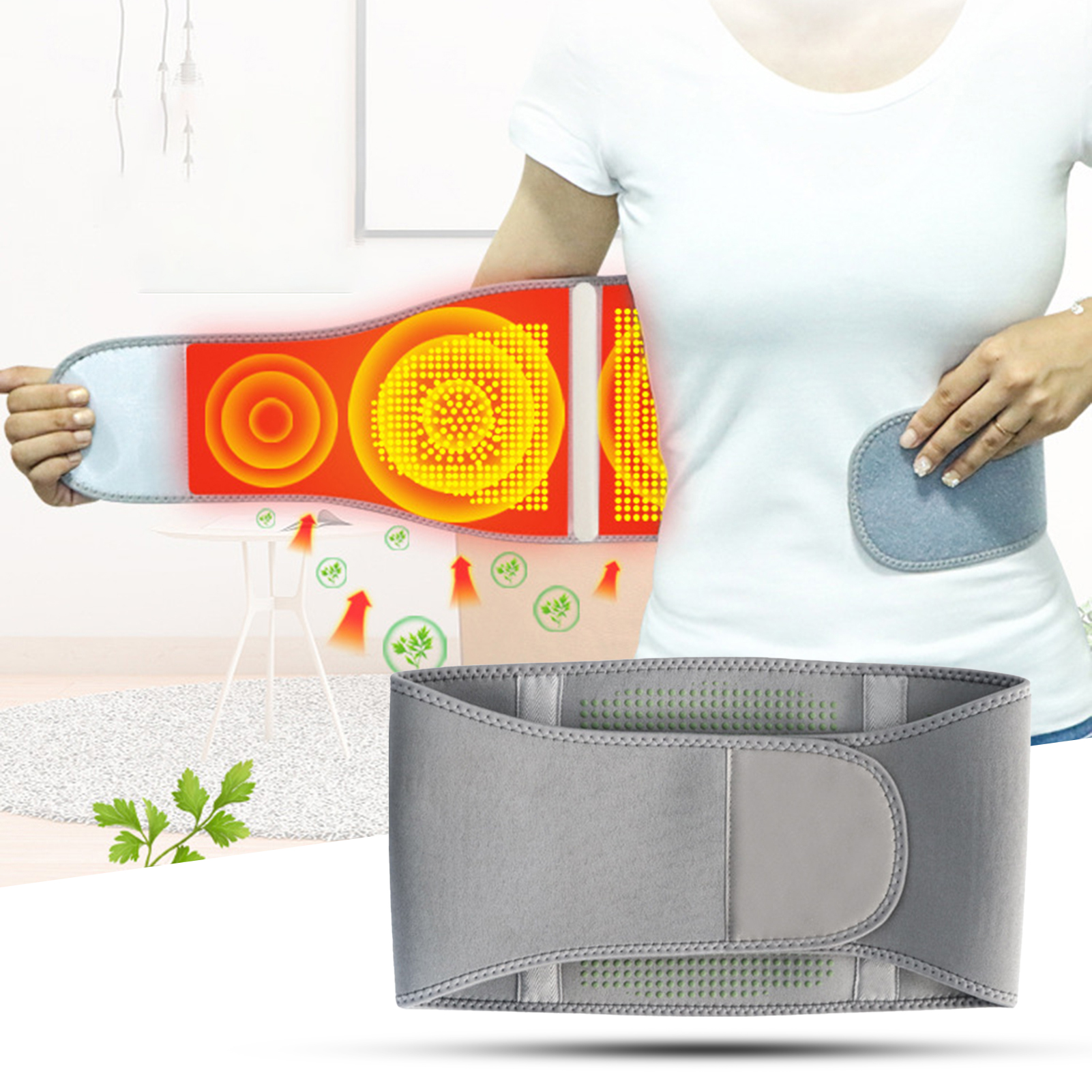 XINHUADSH Selfheating Waist Belt Breathable Widened Strap Friendly to Skin Super Soft Fastener