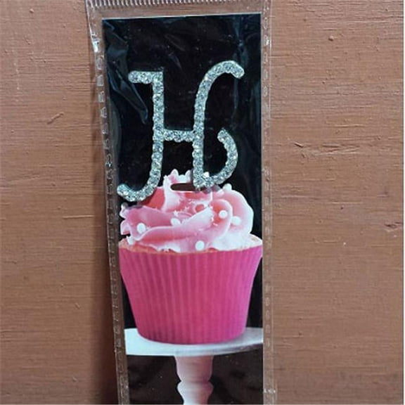 De Yi Enterprise 33016-H Cupcake Monogram Toppers - H