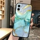 thumbnail image 1 of Funda con patrón de mármol y pintura de acuarela para iPhone 14, 11, 12, 13 Pro Max, cubierta completa, tinta suave pintada para iPhone X, XS, XR, 6, 7, 8 Plus Fivean unisex, 1 of 2