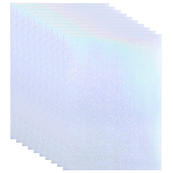 Uxcell 10Sheets A4 Self-adhesive Holographic Sticker Paper, Star