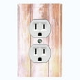 thumbnail image 1 of Metal Light Switch Plate Outlet Cover (Image of Beige Fir Fence FEN008), 1 of 13