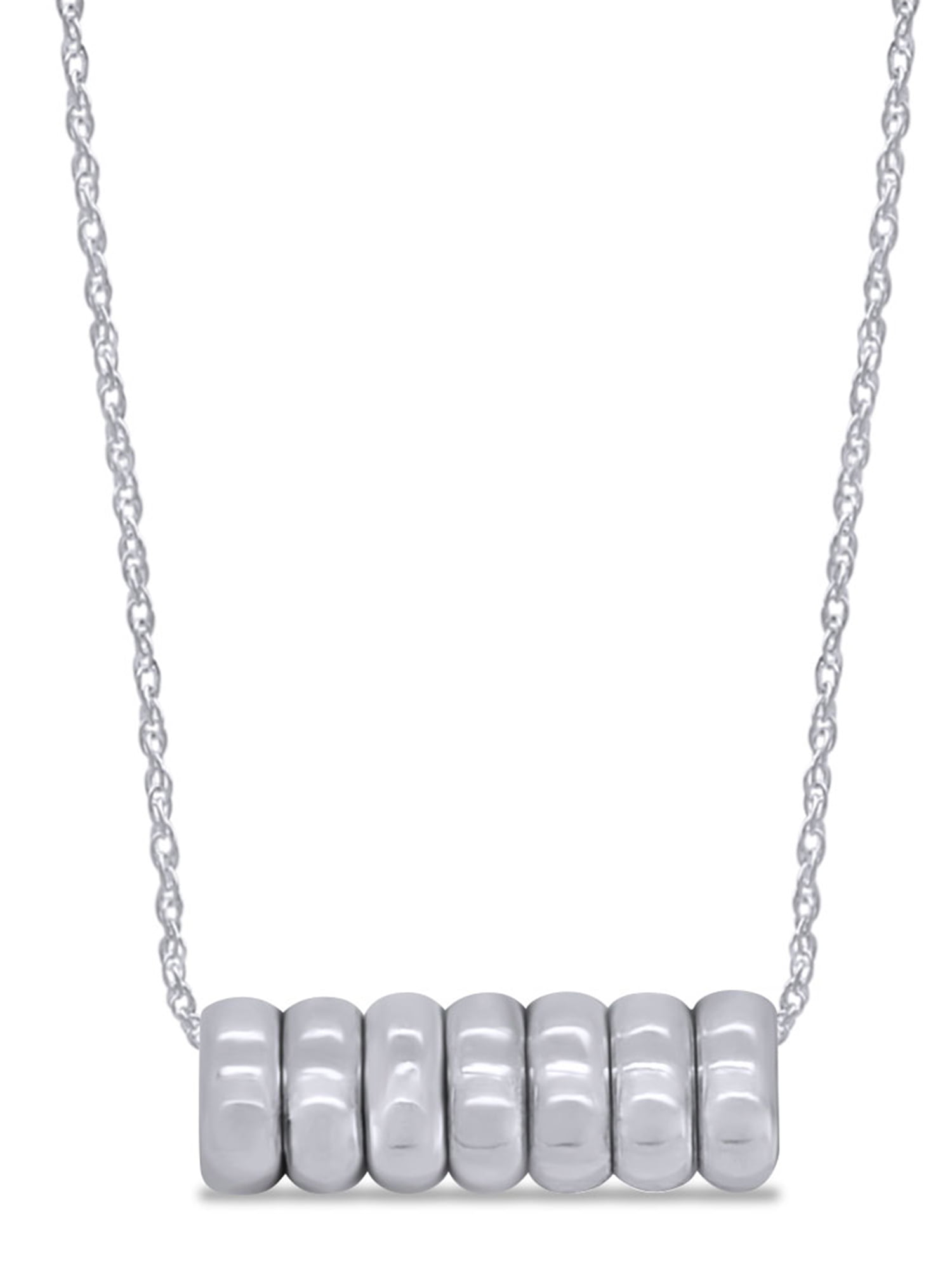 AFFY Simulated Gemstones Bar Link Chain Bracelets in 14k White Gold Over Sterling Silver