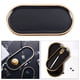 thumbnail image 5 of Bandeja de Joyería Nórdica de Baratija Decorativo Bandeja de Cerámica Organizador de licencia de Almacenamiento Ovalado para Decoración de Artículo negro BLESIY bandeja de almacenamiento, 5 of 8