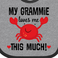 thumbnail image 4 of Inktastic Grammie Loves Me Childs Boys or Girls Baby Bib, 4 of 4