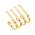 thumbnail image 1 of TIELUTT 4 Pack Christmas Stocking Holder Low Profile Metal Stocking Hook Christmas Metal Organizer Wire Rack Parts Purse Hanger Hook Self Soap Dish Brass Rabbit Wall Mount Decorative Music Hook, 1 of 4