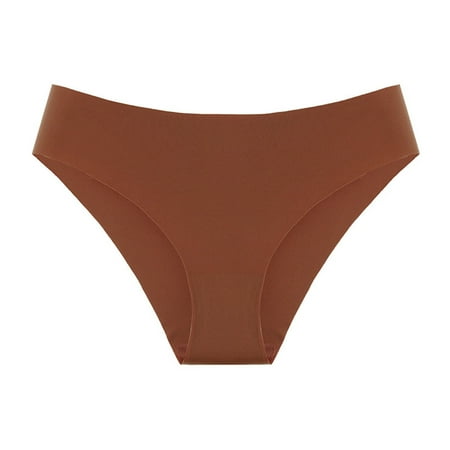 GWAABD Ladies Underwear High Cut Panties Hot Girls Panty Yoga Underwear Bikini String Seamless Thongs Underwear Solid Nylon Ice Silk