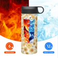 thumbnail image 6 of Honeii Honey Honeycomb Print 18 oz Insulated Water Bottle with Straw Lid, Stainless Steel Sports Water Bottles, Double Walled Vacuum, Leak Proof, 6 of 8
