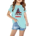 thumbnail image 2 of GPAECEAD Boys And Girls Christmas Fashion Cute Printed Casual Short Sleeved Cotton Top, 2 of 4