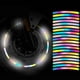 thumbnail image 1 of Pegatinas reflectantes para ruedas de coche de 40 piezas - Calcomanías para llantas para seguridad nocturna, tiras reflectantes para coches y camiones, set de 40 piezas, 1 of 8