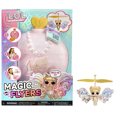LOL Surprise Magic Flyers: Sky Starling- Hand Guided Flying Doll, Collectible Doll, Touch Bottle Unboxing, Toy Gift for Girls Age 6 