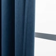 thumbnail image 4 of Moutainwind Polyester Solid Color Blackout Thermal Grommet Curtain Panels (Set of 2),Blue, 52" x 84", 4 of 9